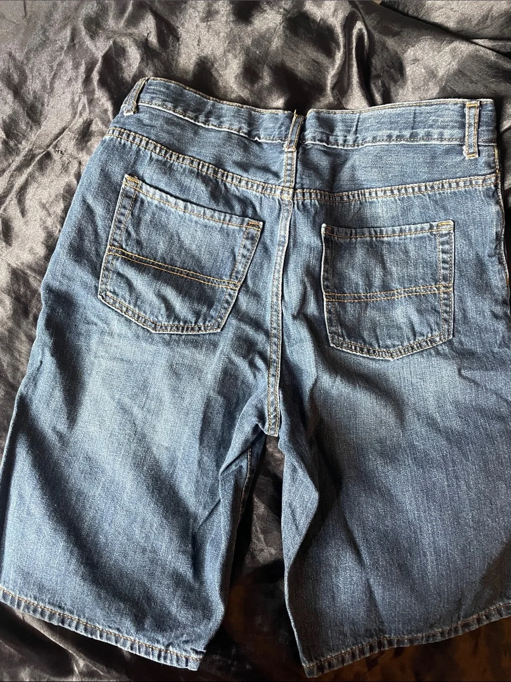 The Children's Place Boys Dark Blue Relaxed Denim Shorts 14H